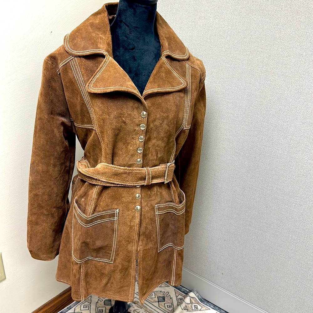 Vintage Suede Coat Made in Mexico